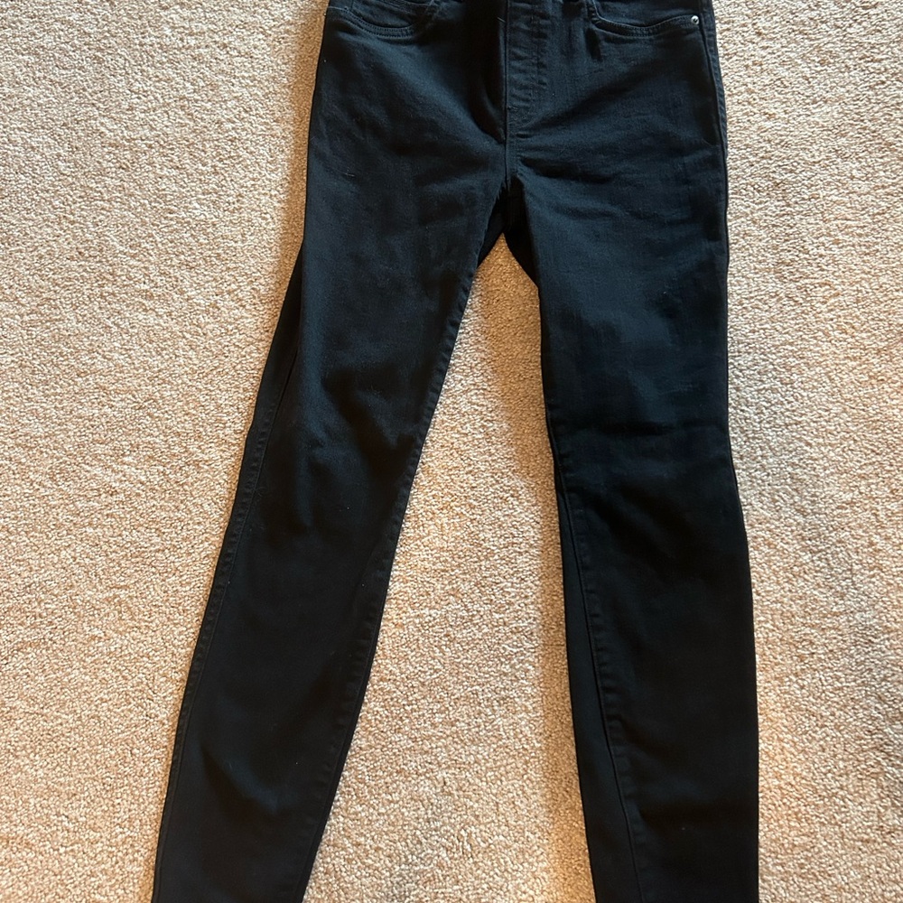SPANX Black Skinny Jeans - Sleek High-Rise Look